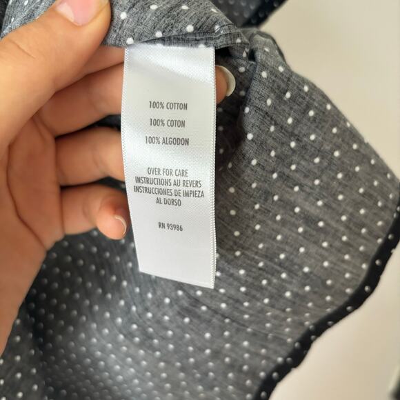 Vintage Casual Corner Annex Polka Dot Shirt - Picture 3 of 5